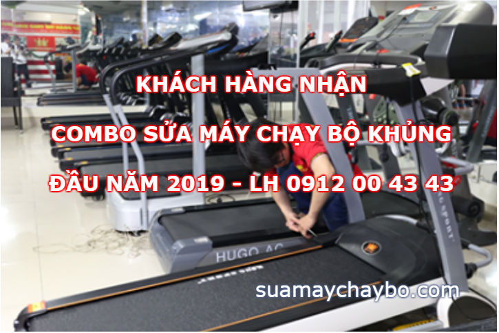 Khách hàng nhận Combo sửa máy chạy bộ khủng đầu năm